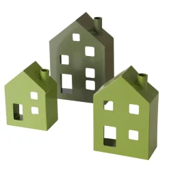 Boltze Lichthaus Windlicht Set 3-tlg für Teelicht Lavik