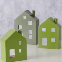 Boltze Lichthaus Windlicht Set 3-tlg für Teelicht Lavik