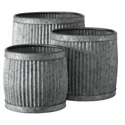 Boltze Metall Pflanztöpfe Dalia 3er