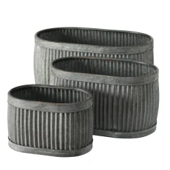 Boltze Metall Pflanztöpfe Dalia 3er