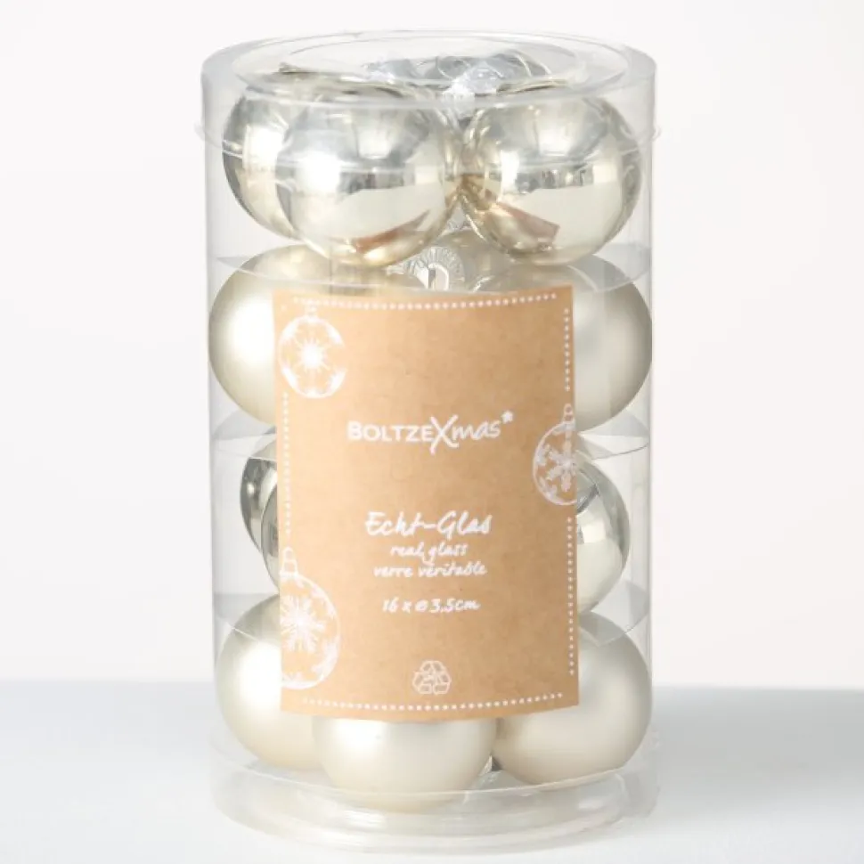 Boltze Weihnachtskugeln Ø 4 cm, 16 tlg