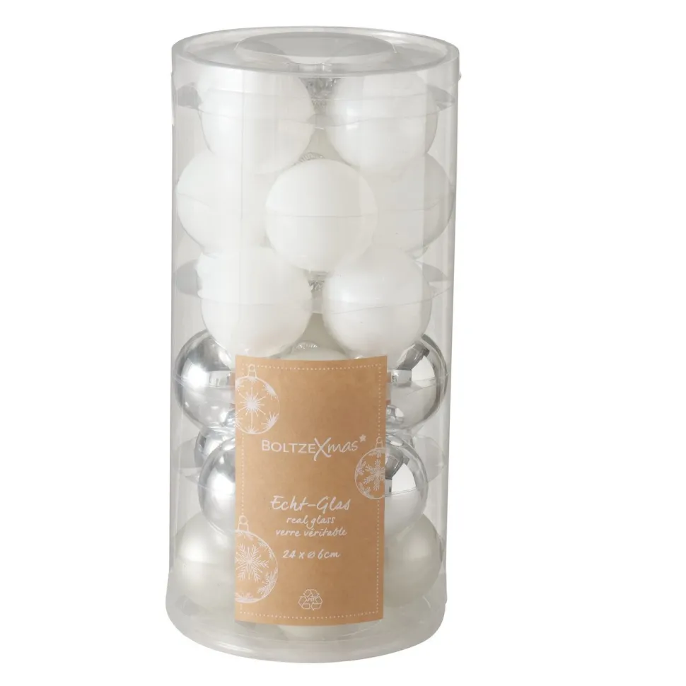 Boltze Weihnachtskugeln Ø 6 cm, 24 tlg
