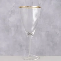 Boltze Weinglas Sofia mit Goldrand