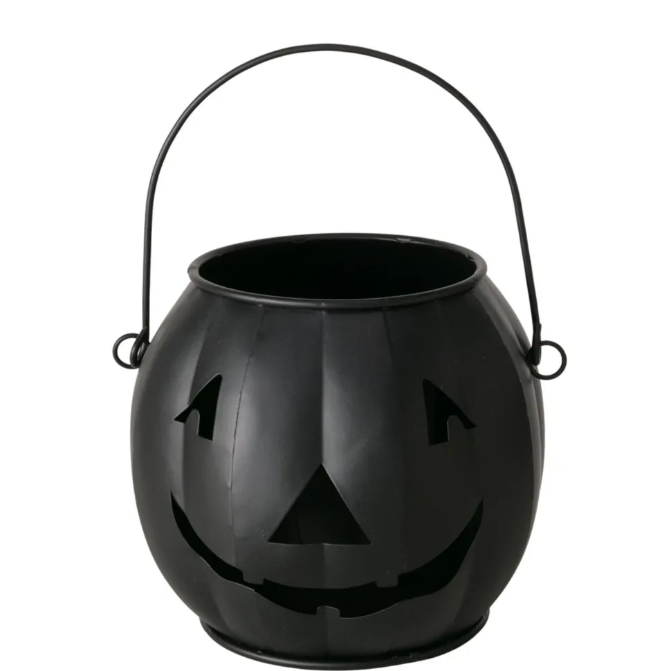 Boltze Windlicht Grimasi Kürbis Halloween