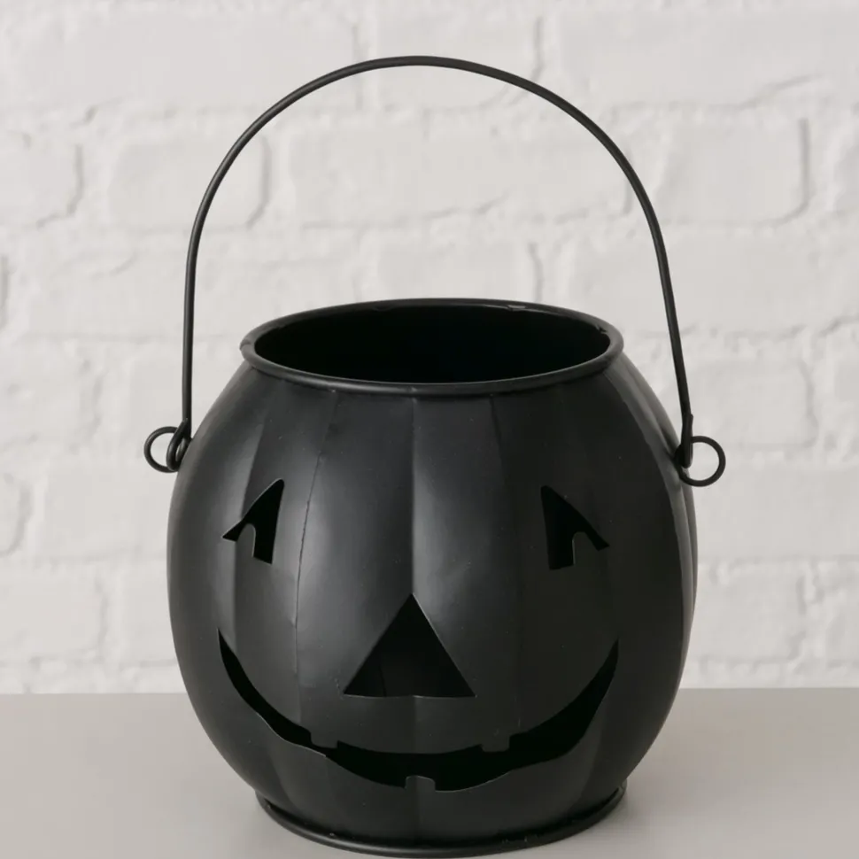 Boltze Windlicht Grimasi Kürbis Halloween