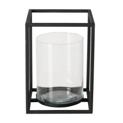 Boltze Windlicht Quantum Metall, Glas