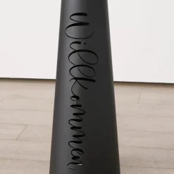 Boltze Windlicht Willkommen aus Eisen, 2er Set