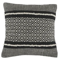 Chic Antique Aix Kissenbezug mit Muster Schwarz