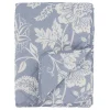 Chic Antique Aix Quilt mit Blumenmuster, sky blue