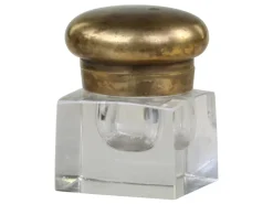 Chic Antique Alt. franz. Vase mit Deckel Plain