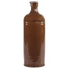 Chic Antique Alte französische Flasche mokka