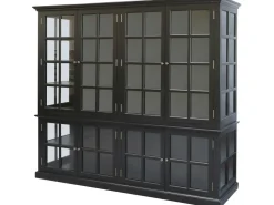 Chic Antique antiker Vitrinenschrank Marseille 8 Türen