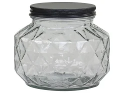 Chic Antique Aufbewahrungsglas mit Diamantenschliff