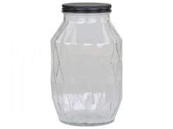 Chic Antique Aufbewahrungsglas mit Diamantenschliff