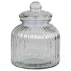 Chic Antique Aufbewahrungsglas mit Rillen und Glasdeckel