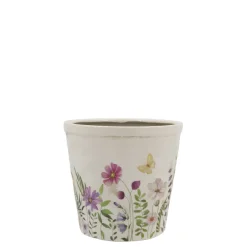 Chic Antique Avignon Blumentopf mit Blumenmotiv