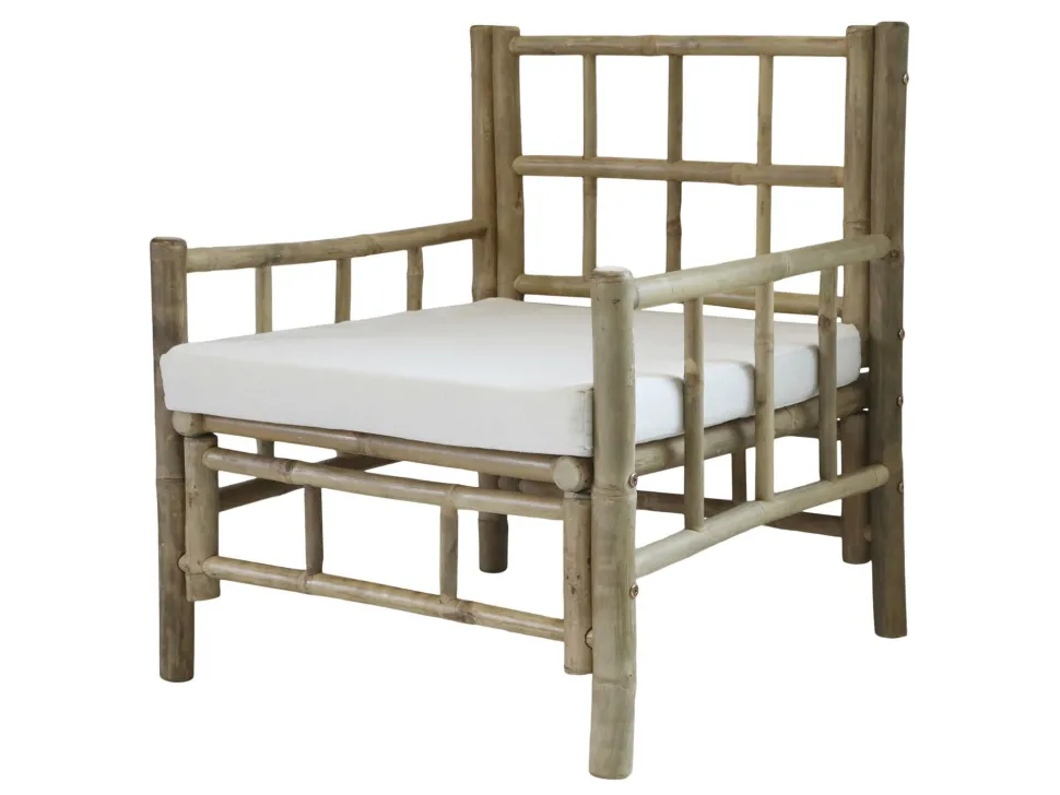 Chic Antique Bambus Sessel Lyon