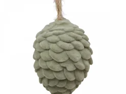 Chic Antique Baumschmuck Tannenzapfen Velours