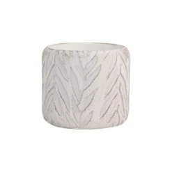 Chic Antique Übertopf mit Blattmuster