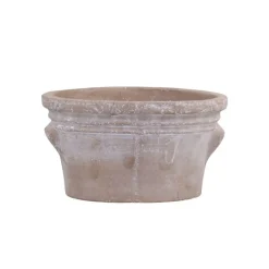 Chic Antique Übertopf mit Rillen in antiker Optik