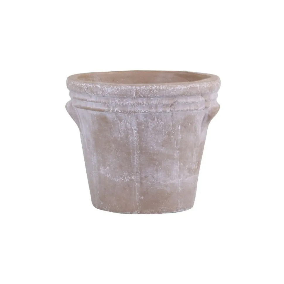 Chic Antique Übertopf mit Rillen in antiker Optik