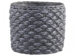 Chic Antique Blumentopf Corte mit grobem Flechtmuster