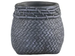 Chic Antique Blumentopf Corte mit Flechtmuster am Rand