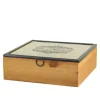 Chic Antique Box mit Druck und 5 Fächern