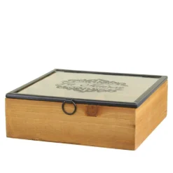 Chic Antique Box mit Druck und 5 Fächern