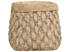 Chic Antique Corte Übertopf mit Flechtoptik