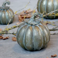 Chic Antique Deko Kürbis im Messing Look