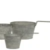 Chic Antique Eisen Blumentopf mit Griff im Set