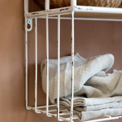 Chic Antique Eisen Regalbrett mit Haken