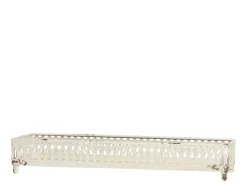 Chic Antique Eisen Tablett mit Dekorkante