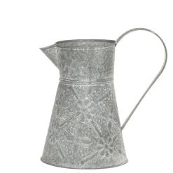 Chic Antique Eisenkanne mit floralem Muster