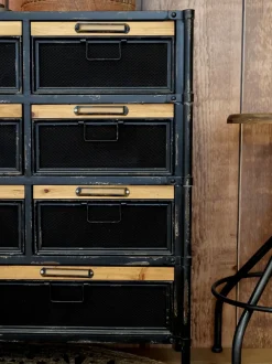 Chic Antique Factory Kommode, Industrial Design