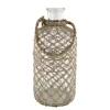 Chic Antique Flasche mit Geflecht und Henkel