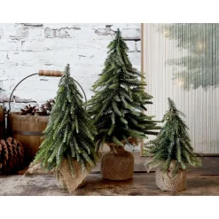 Chic Antique Fleur künstlicher Tannenbaum mit Glitzergold