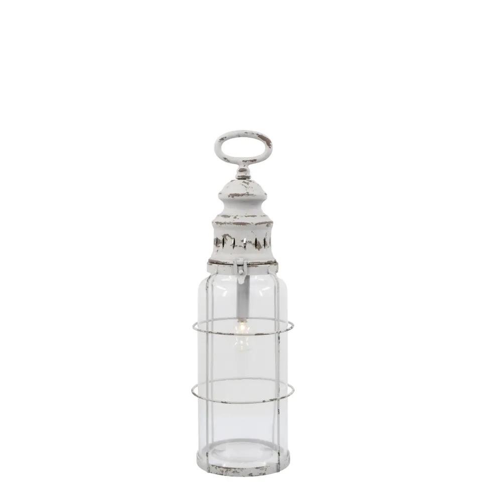 Chic Antique Französische Stalllaterne inkl. Birne & Timer