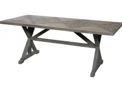 Chic Antique Französischer Esstisch in Recyclingholz