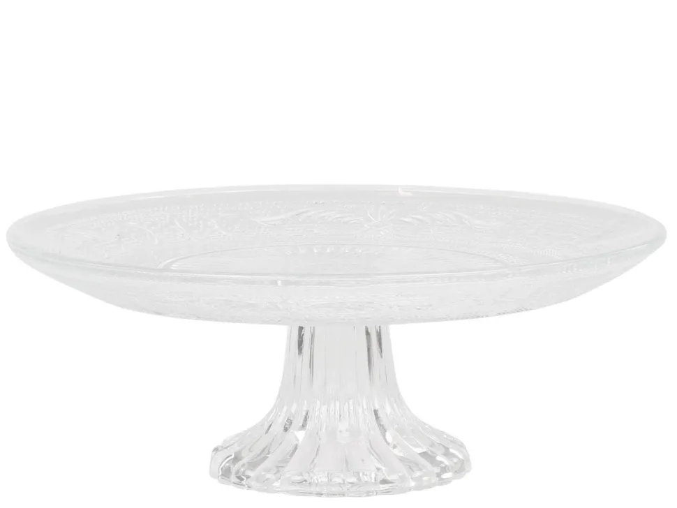 Chic Antique Glas Etagere mit Muster