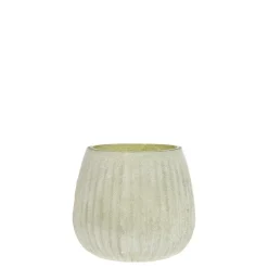 Chic Antique Glas Teelichthalter mit Muster