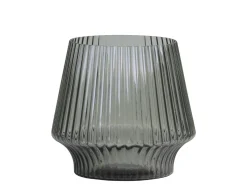 Chic Antique Glasvase mit Rillen