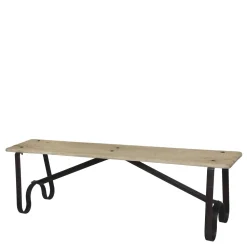 Chic Antique Grimaud Sitzbank mit Beinen aus Eisen