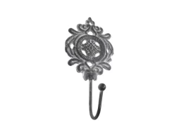 Chic Antique Haken mit Dekor antik grau