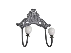 Chic Antique Hakenleiste mit Porzellangriffen