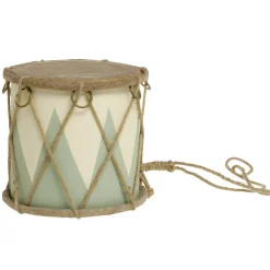 Chic Antique Handgemachte Vintage Trommel mit Leder