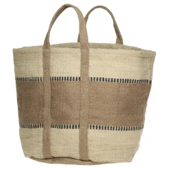 Chic Antique Jute Korbtasche mit Henkel