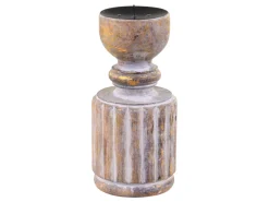 Chic Antique Kerzenhalter aus Mangoholz mit Spieß