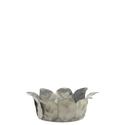 Chic Antique Kerzenständer für Stumpenkerze mit Blättern